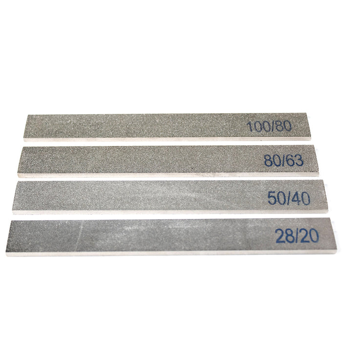 Barre diamantate a 3 strati per riprofilatura, 6", (4 pezzi)