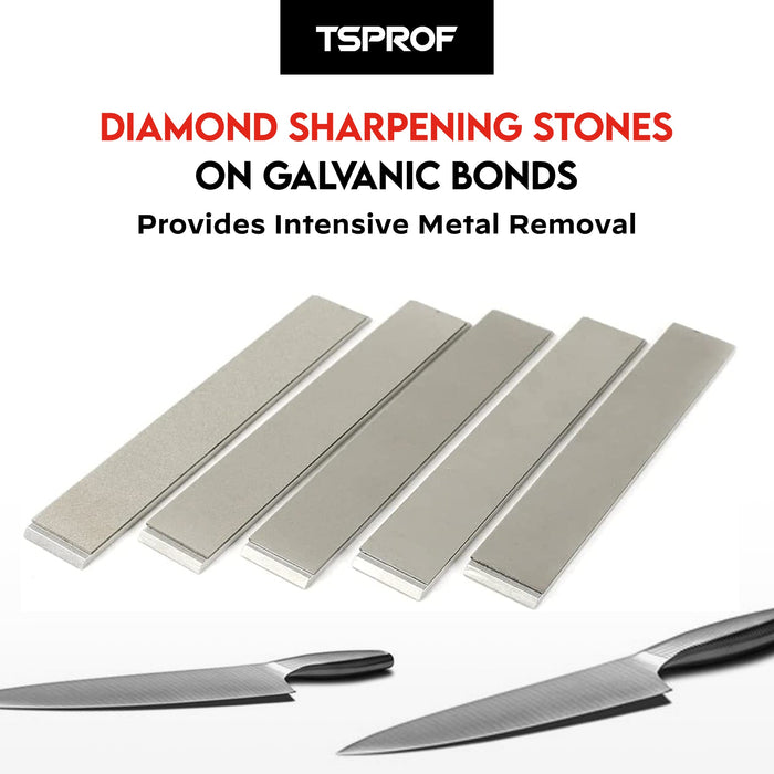 Set di piastre diamantate su grezzi (5 pezzi)