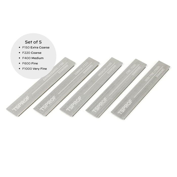 Set di piastre diamantate su grezzi (5 pezzi)