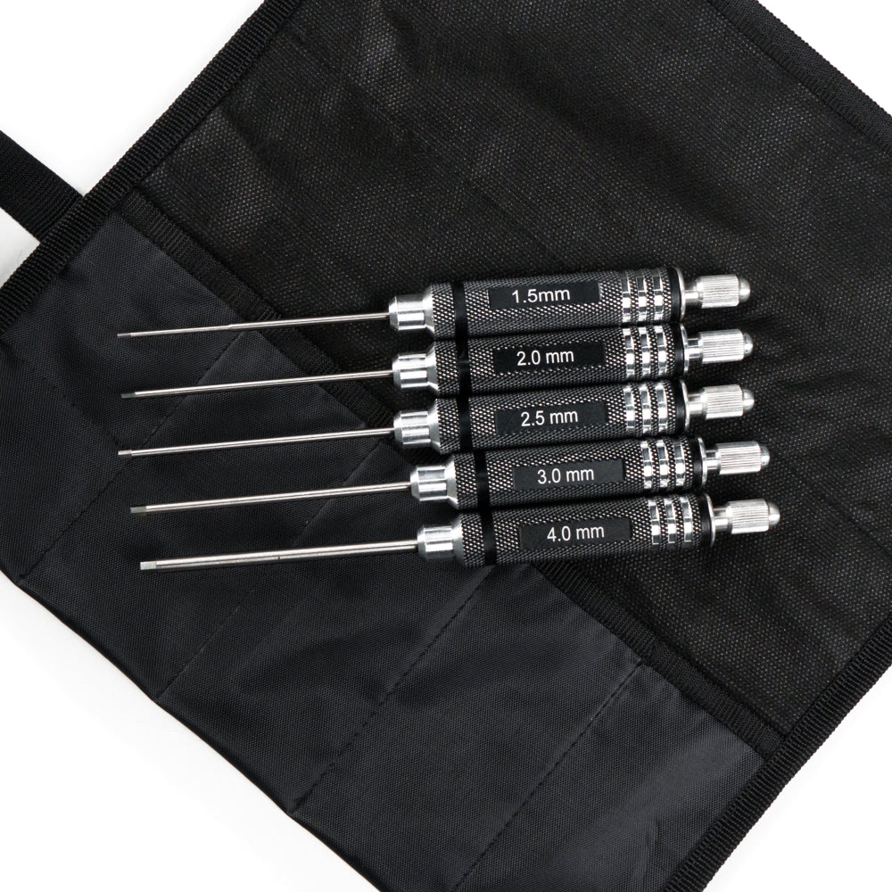 TSPROF Set Of Hex Screwdrivers №5, With A Wrap Case — TSPROF Europe