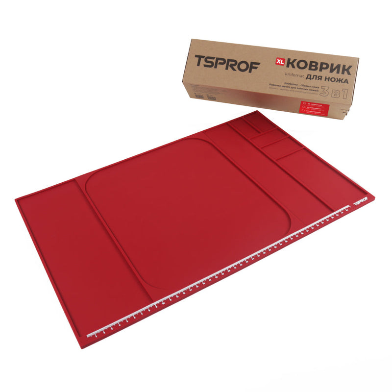 Tapis de couteau TSPROF XL (Rouge)