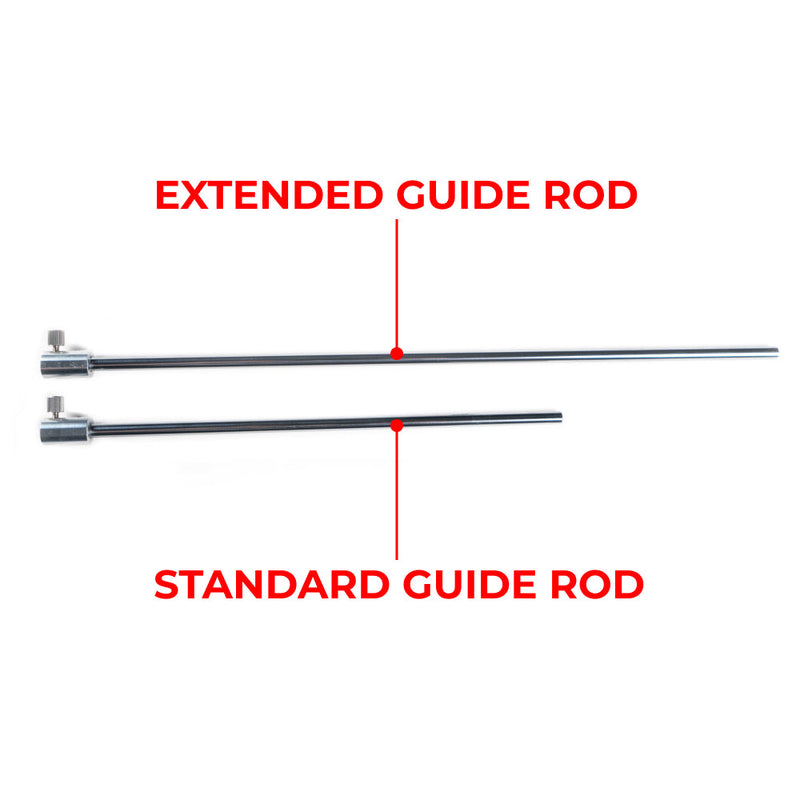 Extended guide rod for Pioneer, Blitz, Kadet