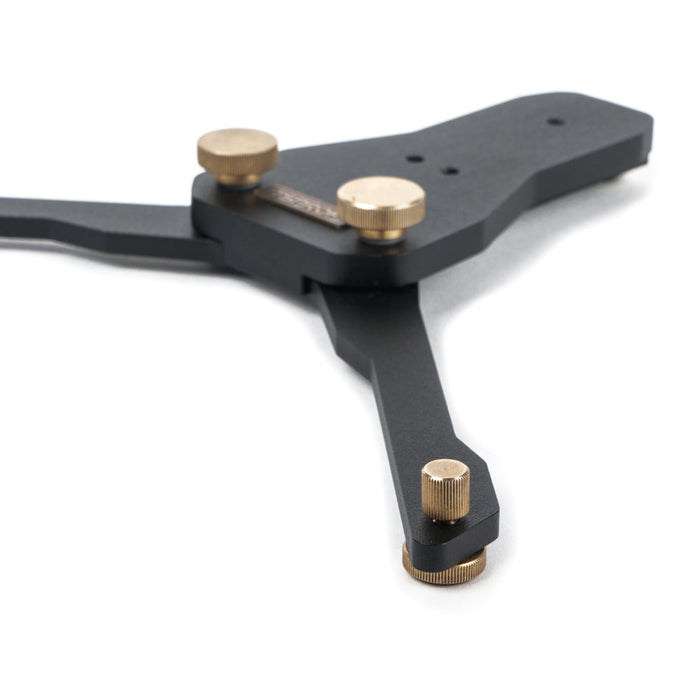 TSPROF Pioneer folding base. Assembled, only base, half side close-up view.
