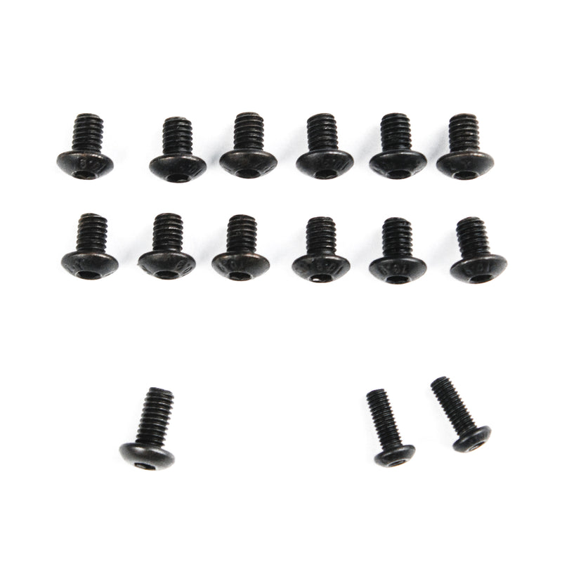 Set of black screws for TSPROF Single Fillet Clamp on a white background