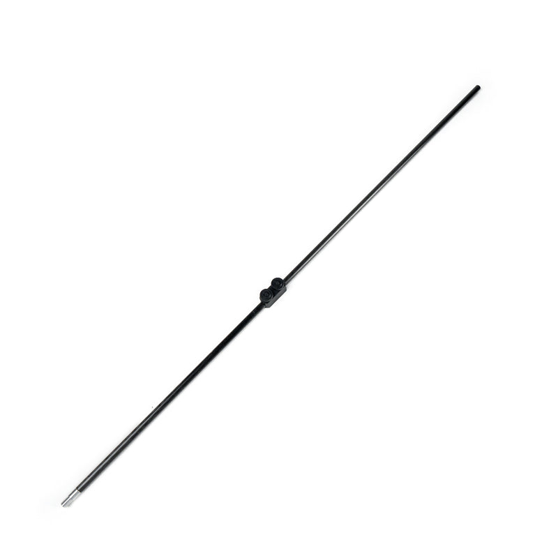 TSPROF carbon guide rod with an abrasive holder. Assembled. On white background.