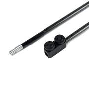 Close up of the TSPROF abrasive holder guide rod connection.
