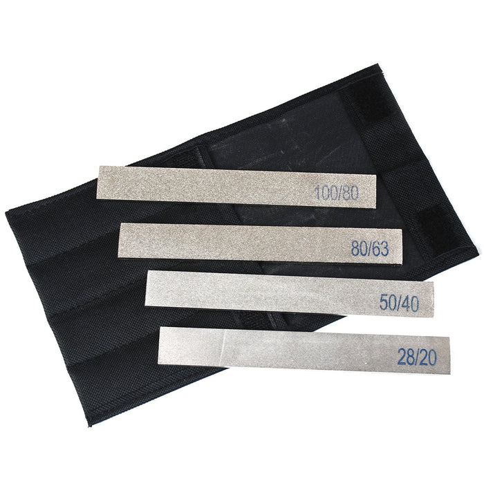 Barre diamantate a 3 strati per riprofilatura, 6", (4 pezzi)
